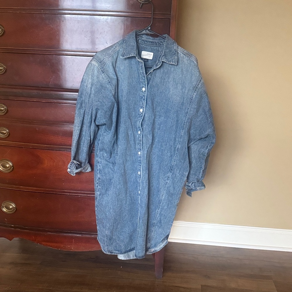 Universal Thread Washed Indigo Denim Shirt Jacket